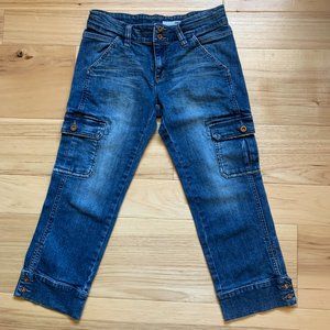 DKNY "Cargo" Capri Jeans, Size 6